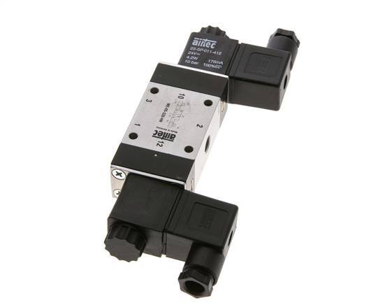 3/2 G1/8'' Bistable Solenoid Valve External Pilot 24V AC 0-10bar/0-140psi Airtec