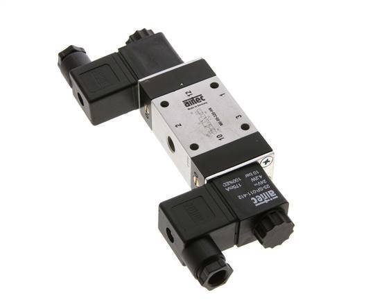 3/2 G1/8'' Bistable Solenoid Valve External Pilot 24V AC 0-10bar/0-140psi Airtec