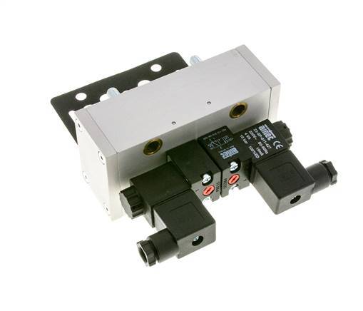 5/3 ISO 5599-3 Electrovanne à centre fermé 24V DC 3-10bar/42-140psi Airtec