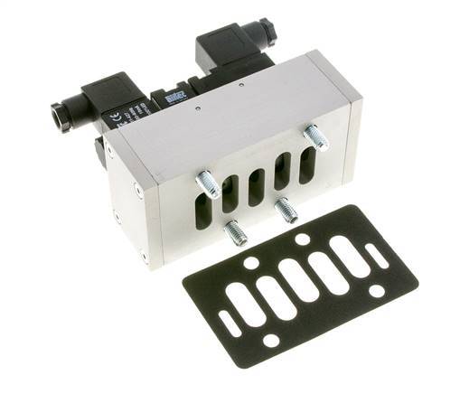 5/3 ISO 5599-3 Electrovanne à centre fermé 24V DC 3-10bar/42-140psi Airtec