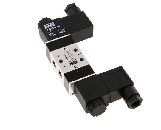 3/2 G1/8'' Bistable Solenoid Valve 115V AC 2.5-10bar/35.0-140psi Airtec