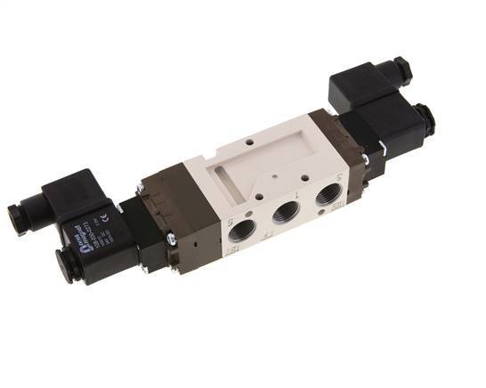 5/3 G3/8'' Exhaust Center Solenoid Valve 115V AC 2-10bar/28-140psi YPC