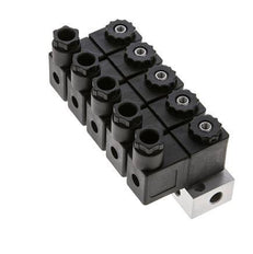 5x3/2 G1/8'' NC Électrovanne 24V DC -0.95-10bar/-13.2-140psi Airtec