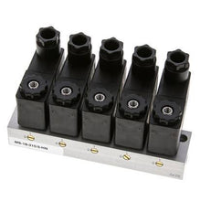 5x3/2 G1/8'' NC Électrovanne 24V DC -0.95-10bar/-13.2-140psi Airtec