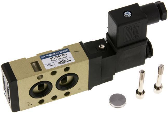 5/2 G1/4'' NAMUR Solenoid Valve 230V AC 1.5-10bar/21.0-140psi YPC