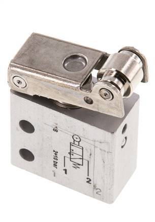 3/2 M5 NO Valve à levier à rouleaux 2-10bar/28-140psi