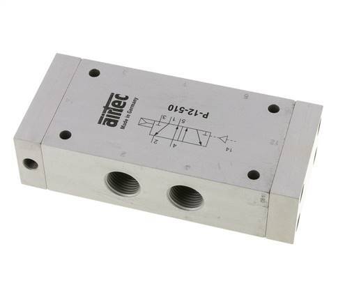 valve pilote d'air 5/2 G1/2'' 1-10bar/14-140psi Airtec