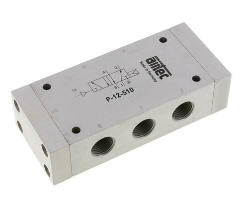 valve pilote d'air 5/2 G1/2'' 1-10bar/14-140psi Airtec