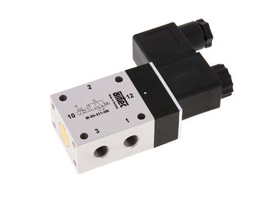 3/2 G1/8'' NC Solenoid Valve 230V AC 3-10bar/42-140psi Airtec