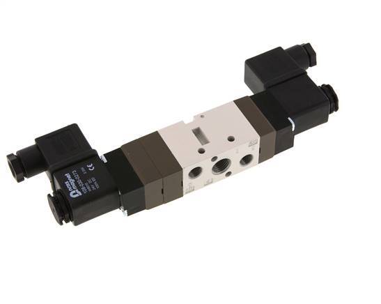 5/3 G1/4'' (G1/8'') Pressure Center Solenoid Valve 12V DC 2-10bar/28-140psi YPC