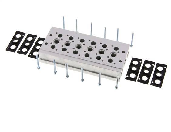 Collecteur 6 stations YPC SF2000 5/2 5/3 voies