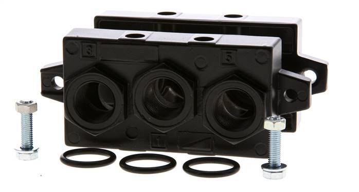 Plaques d'extrémité ISO 5599-1