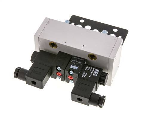 5/2 ISO 5599-3 Bistable Solenoid Valve 12V DC 2-10bar/28-140psi Airtec