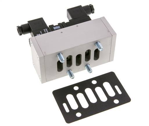 5/2 ISO 5599-3 Bistable Solenoid Valve 12V DC 2-10bar/28-140psi Airtec
