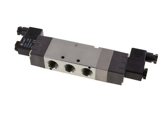 electrovanne centrale d'échappement 5/3 G1/2'' 12V DC 1.5-8bar/21.0-112psi E.MC