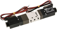 electrovanne centrale d'échappement 5/3 M5 24V DC 2-10bar/28-140psi Fiche 2 broches YPC