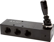 valve à levier central d'échappement 5/3 G1/2'' 0-8bar/0-112psi E.MC