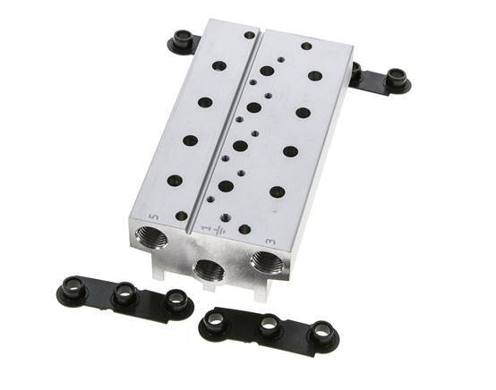 6xG1/4'' Manifold 4-Station Festo 576419 VABM-B10-20S-G14-4