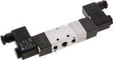 5/3 G1/4'' (G1/8'') Exhaust Center Solenoid Valve 12V DC 1.5-8bar/21.0-112psi E.MC