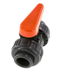PVC 2-way Ball Valve True Union 20 mm Socket EPDM