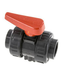 Vanne à Bille PVC 2 Voies Raccord Double Union 32 mm Prise EPDM