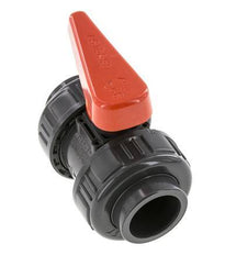 Vanne à Bille PVC 2 Voies Raccord Double Union 32 mm Prise EPDM