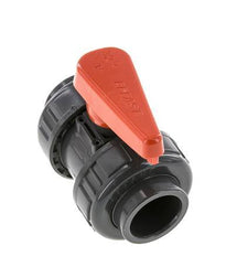 Vanne à Bille PVC 2 Voies Raccord Double Union 32 mm Prise EPDM