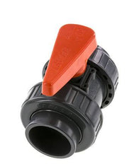 Vanne à Bille PVC 2 Voies Raccord Double Union 50 mm Prise FKM