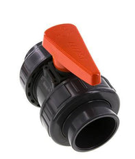 Vanne à boisseau sphérique PVC 2 voies Raccord Double Union 63 mm Prise EPDM