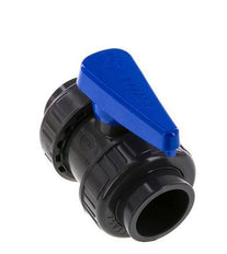 PVC 2-way Ball Valve True Union 40 mm Socket EPDM