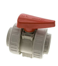 PP-H 2-way Ball Valve True Union Rp 2'' FKM