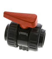 PVC 2-way Ball Valve True Union Rp 1 1/2'' EPDM