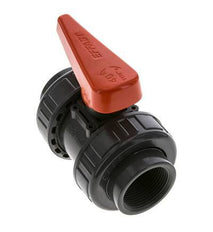 PVC 2-way Ball Valve True Union Rp 1 1/4'' EPDM