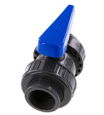 Vanne à Bille PVC 2 Voies Raccord Double Union Rp 1 1/4'' EPDM