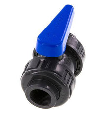 Vanne à boisseau sphérique PVC 2 voies Raccord Double Union Rp 3/4'' EPDM