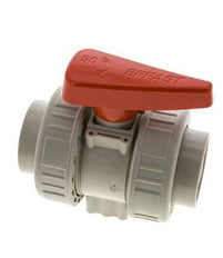Vanne à Bille PP-H 2 Voies Raccord Double Union 50 mm FKM