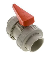 Vanne à Bille PP-H 2 Voies Raccord Double Union 63 mm EPDM
