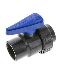 Vanne à boisseau sphérique PVC 2 voies Union simple 50 mm Douille EPDM