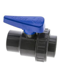 Vanne à boisseau sphérique PVC 2 voies Union simple 50 mm Douille EPDM