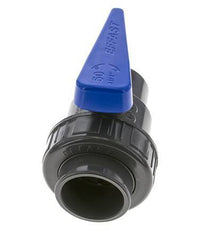 Vanne à boisseau sphérique PVC 2 voies Union simple 50 mm Douille EPDM