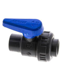 PVC 2-way Ball Valve Single Union Rp 1/2'' EPDM