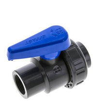 PVC 2-way Ball Valve Single Union Rp 3/4'' EPDM