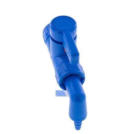 PE 2-way Ball Valve 10 mm Hose Barbs