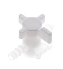 PVDF 2-way Ball Valve 10 mm Hose Barbs