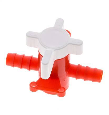 PE 3-way Ball Valve 10 mm Hose Barbs