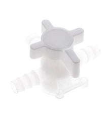 PVDF 3-way Ball Valve 10 mm Hose Barbs