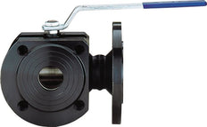 Flanged Ball Valve 3-Way T-port DN40 PN16 Steel Reduced Bore