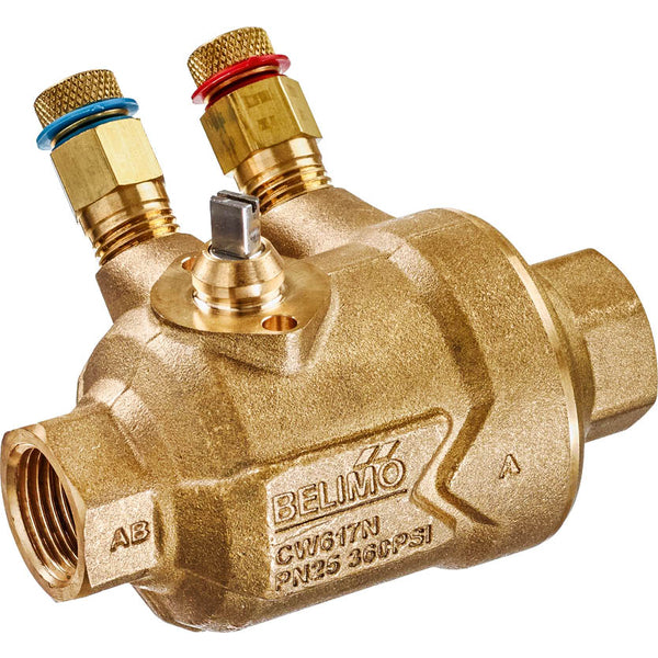 Belimo PI Zone Valve Rp1 Kvs2.1 24VAC/DC 75s 2-10V 1Nm IP40 Terminal Measuring Ports C225QPT-G/CQ24A-SR-T
