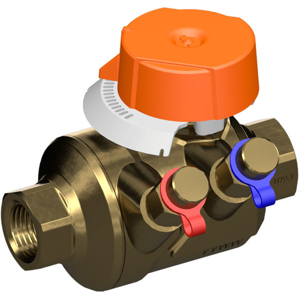 Vanne de zone PI 2 voies en laiton Rp1/2'' EPDM 25bar/362psi Limiteur de débit Belimo