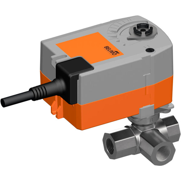 Belimo Vanne De Régulation 3 Voies Rp1/2 Kvs4 24VAC/DC Cas De Défaillance 90s 2-10V 2.500Nm IP42 R3015-4-S1/TRF24-SR